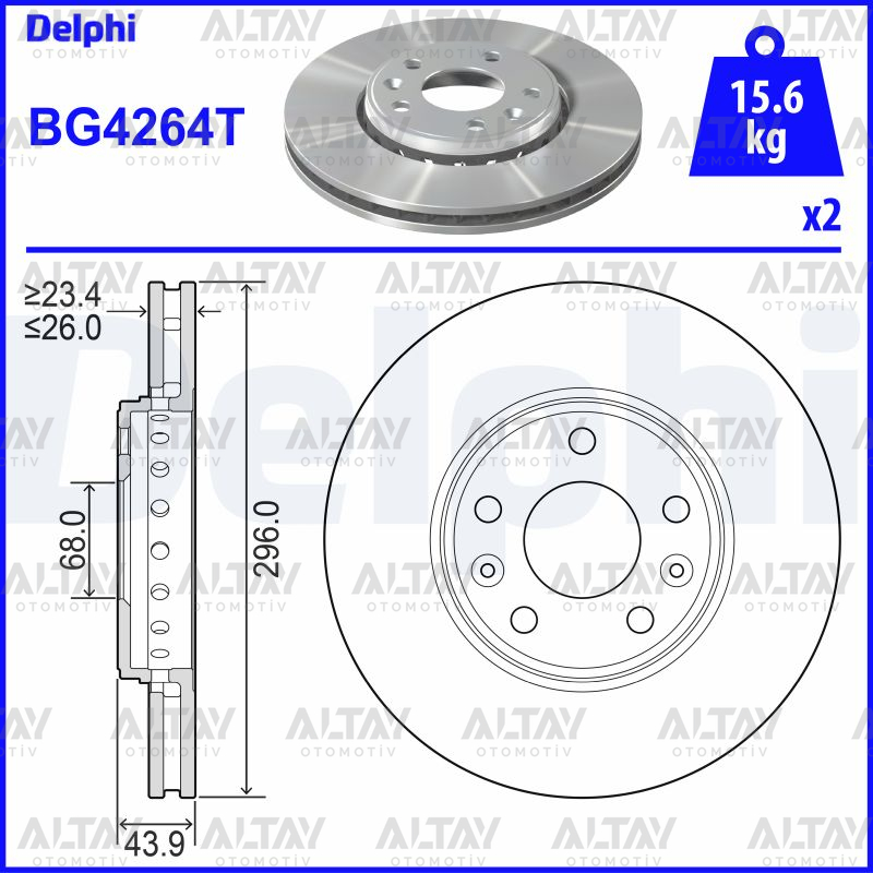 Renault Laguna Ön Fren Dıskı Iıı OEM 402060002R Renault Laguna Ön Fren Dıskı Iıı OEM 402060002R